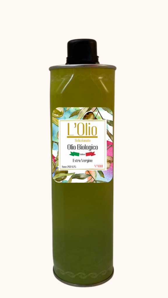 Olio Extravergine di oliva non filtrato Biologico